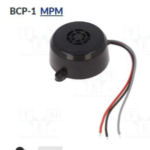 BCP-1MPM  声换能器: 压电报警; 80÷90dB; 颜色: 黑色