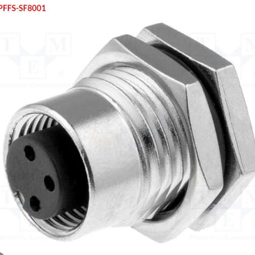 M12A-03PFFS-SF8001  圆形工业连接器插座; M12