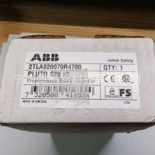 ABB可编程安全控制器  2TLA020070R4700  PLUT0 S20 v2欢迎议价