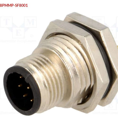 AMPHENOL   M12A-08PMMP-SF8001连接器    插座; M12;