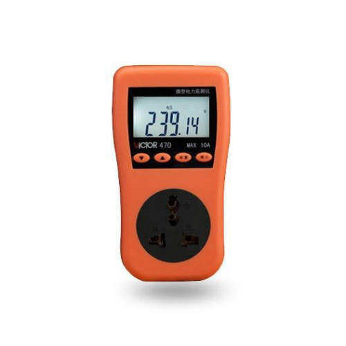 Victor胜利 功率测试仪 VC470 功率计量插座测量仪