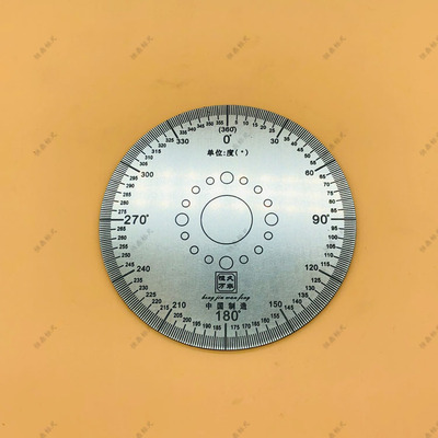 360度通用刻度盘 机械配件圆盘通用角度盘100x0x2 机械测量刻度盘