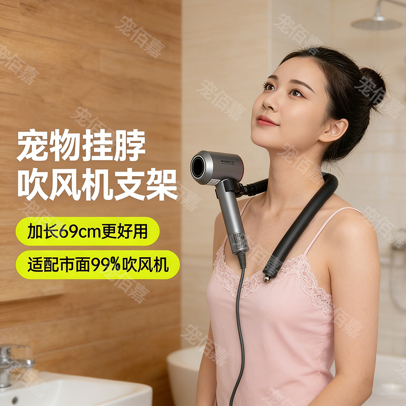 狗狗挂脖吹风机支架解放双手
