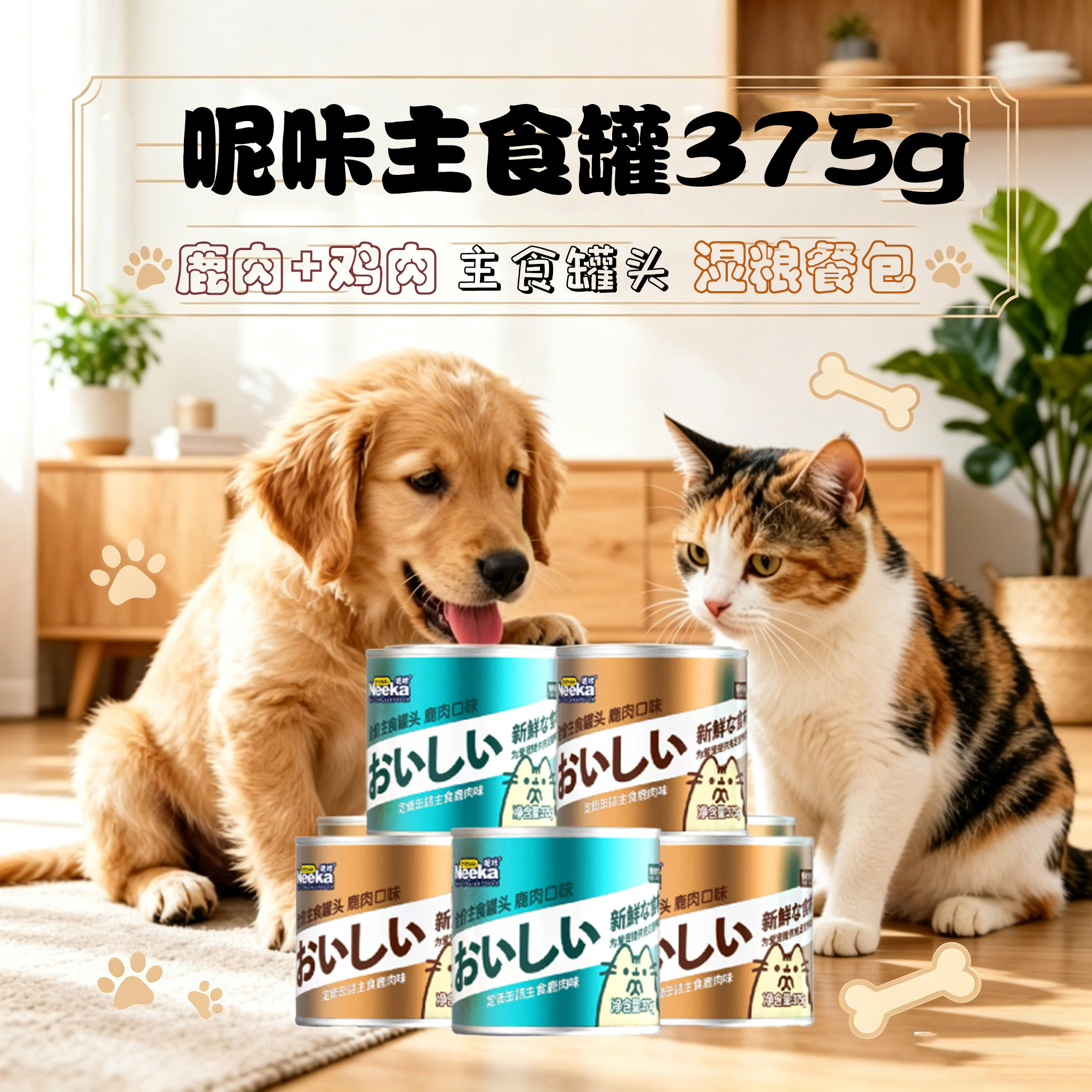 呢咔全阶段猫罐头猫狗狗大主食罐图片