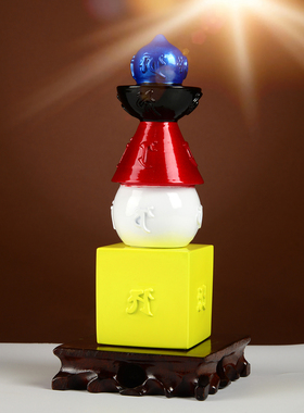 铜五轮塔摆件唐密宝塔