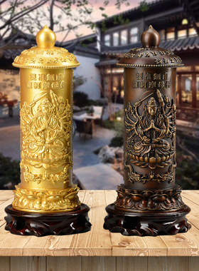 铜准提佛母菩萨准提咒舍利塔摆件