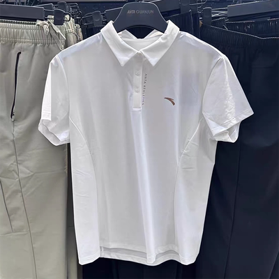 安踏速干女子POLO衫2025夏季新款冰肤透气休闲运动短袖162527101D