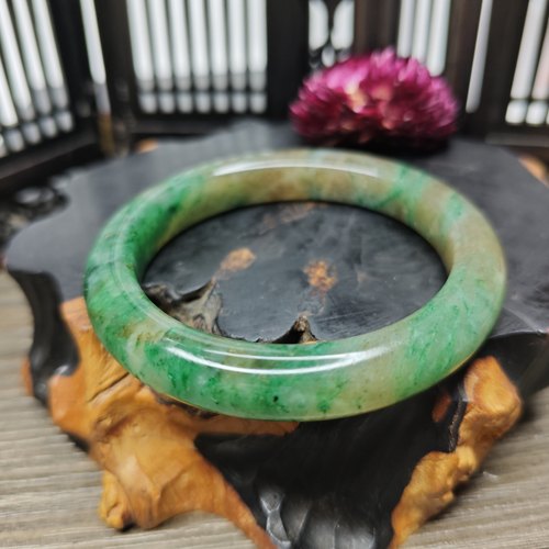 特惠天然南阳独山厚实玉石女手镯玉石证书礼物内径57mm