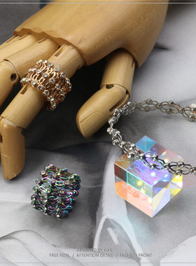 手镯伸缩折叠送女朋友礼物戒指