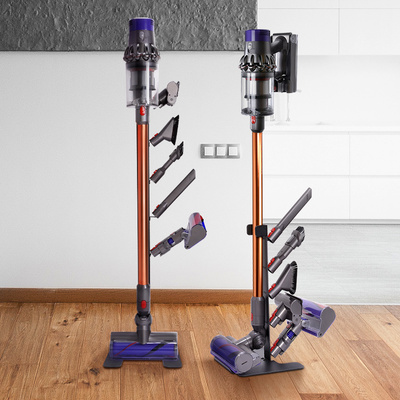 适用于戴森吸尘器V6V7V8V10黑色支架吸尘器免打孔置物架挂架家用