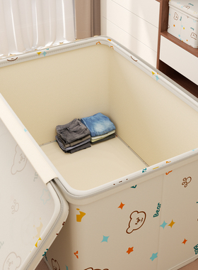 衣服收纳箱家用大容量可折叠被子整理盒衣柜抽屉式带盖衣物储物筐