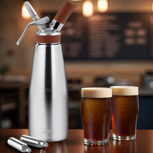 不锈钢氮气咖啡壶气致冷萃美式N2气泡弹小钢瓶ISI气瓶氮气茶特调