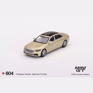 1:64MINIGT #604号奔驰迈巴赫S680 Maybach合金车模小比例模型
