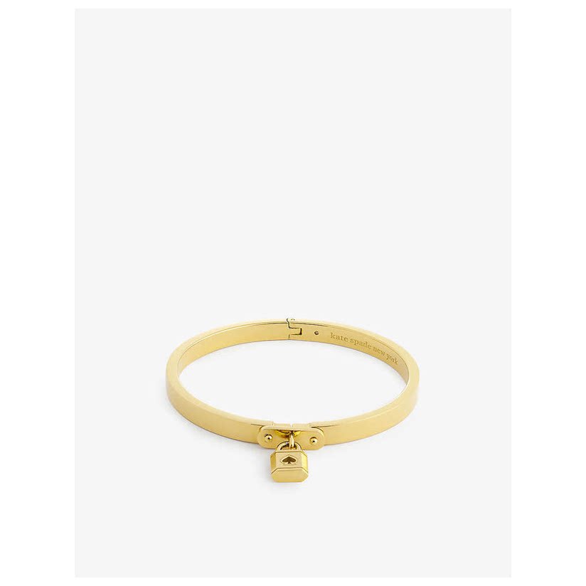 kate spade 凯特·丝蓓 锁扣金属方晶锆石手镯女