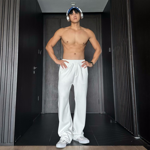 JZD冬季美式透气运动休闲卫裤男