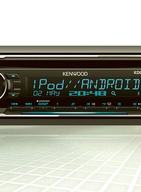 进口建伍KDC-200UV车载CD主机支持USB/WAV/FLAC无损音乐苹果CD机