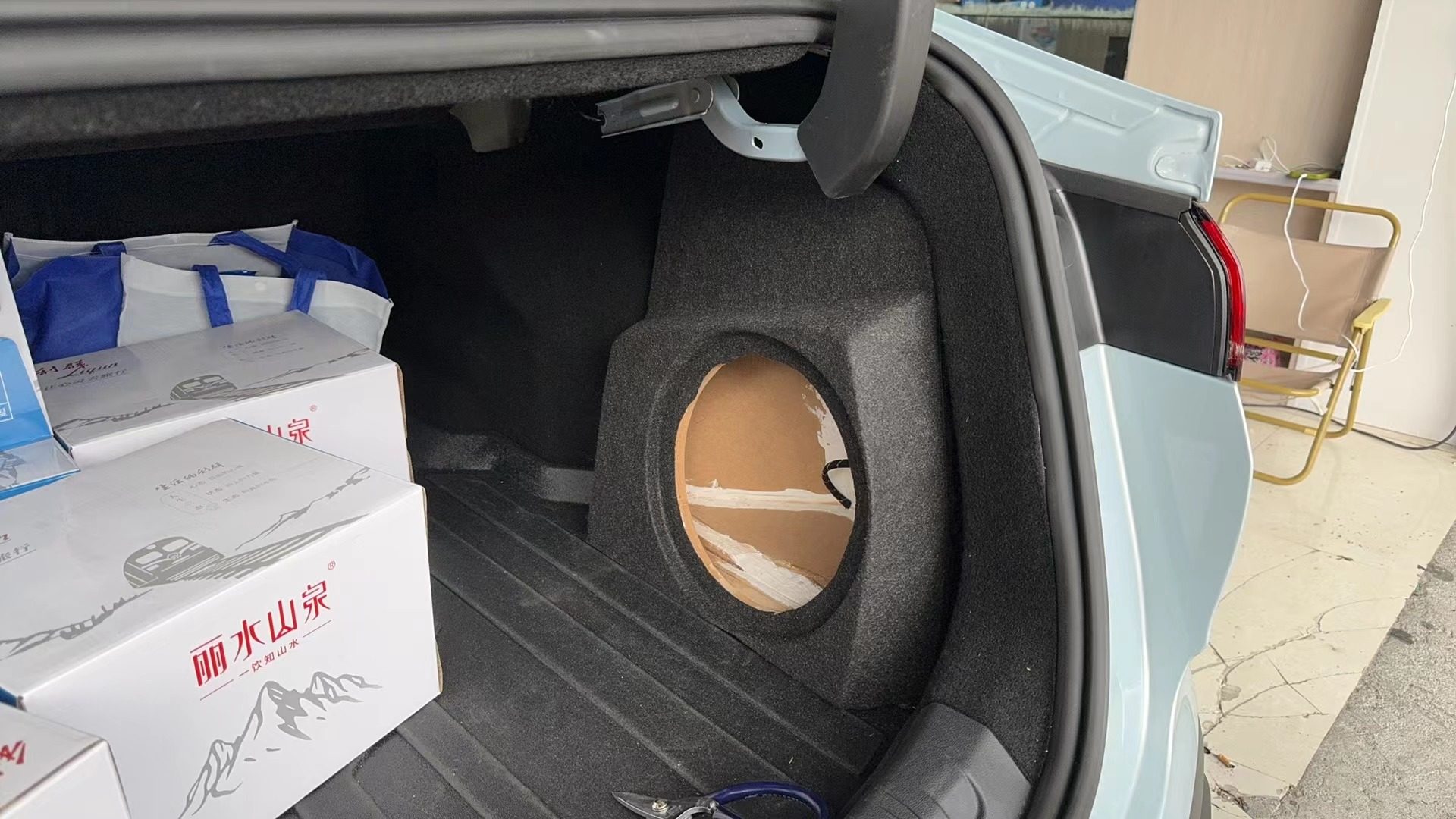 适合秦L车专用低音炮 不占空间海豹06低音箱体 木材定制 10寸喇叭