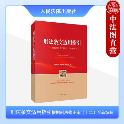 人民法院出版社刑法条文适用指引