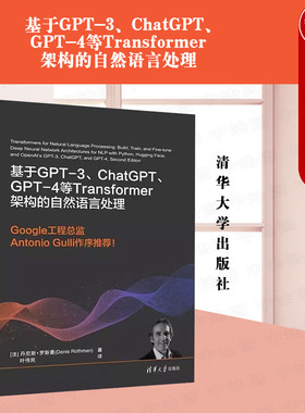 正版 基于GPT-3、ChatGPT、GPT-4等Transformer架构的自然语言处理 （法）罗斯曼 清华大学出版社 9787302648727