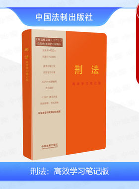 法制出版社刑法高效学习笔记版