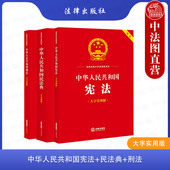 法律文本标准 3本套 民法典 大字实用版 实用问答释疑 中华人民共和国宪法 法律法规法条工具书 典型案例释法 正版 刑法 双色 法律