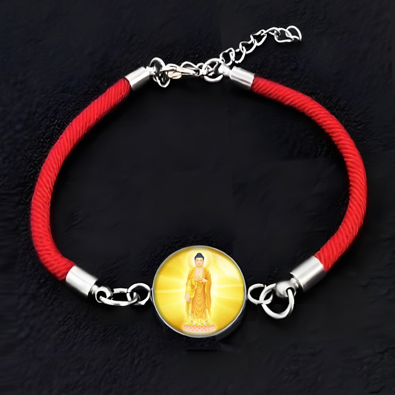 南无阿弥陀佛手链饰品挂件阿弥陀佛佛像观修随身手串佛珠寺庙礼品