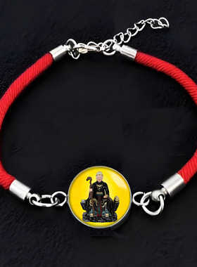 黑老太太手链饰品挂件东北道家神仙黑妈妈神像随身手串佛珠礼品