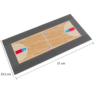 足球场地底板路板国产体育NBA篮球配件拼装 积木人仔玩具