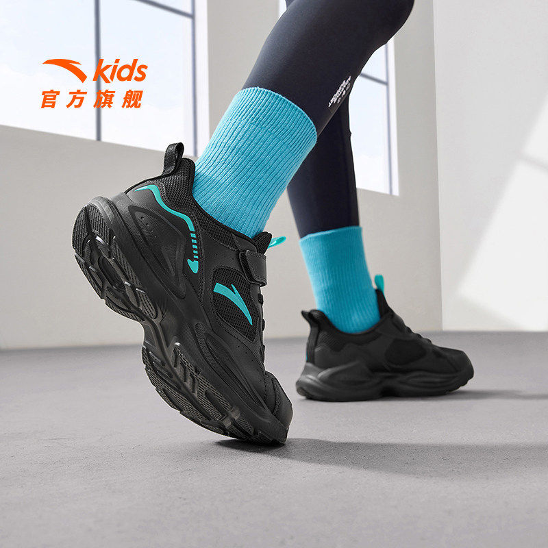 安踏儿童运动鞋男童鞋2026夏季新款大童男网面透气跑步鞋休闲鞋子