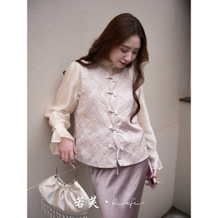 若芙｜【暮色蔷薇】新中式马甲国风女春夏款独特漂亮