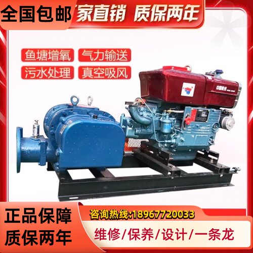 三叶罗茨鼓风机SSR医院章晃同款7.5kw55kw负压220v钢厂小龙虾RSR