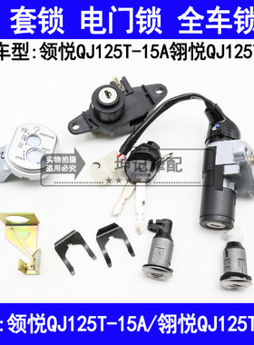 适用钱江翎悦领悦QJ125T-15A/16E踏板摩托车套锁电门锁全车锁钥匙