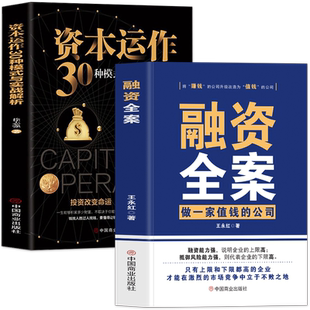 正版2册 融资全案做一家值钱的公司 资本运作30种模式与实战解析 王永红著 商业模式是设计出来的 公司股权架构激励企业管理类书籍