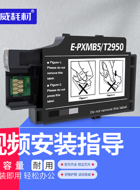 荣威耗材 适用爱普生EPSON WF100 WF-100W WF-110 PX-S05B S05W PXMB5 T2950便携式打印机废墨仓维护箱