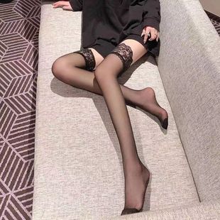 秋季 过膝白丝渔网袜黑色中筒长筒袜子半截情调潮 黑丝袜性感女薄款