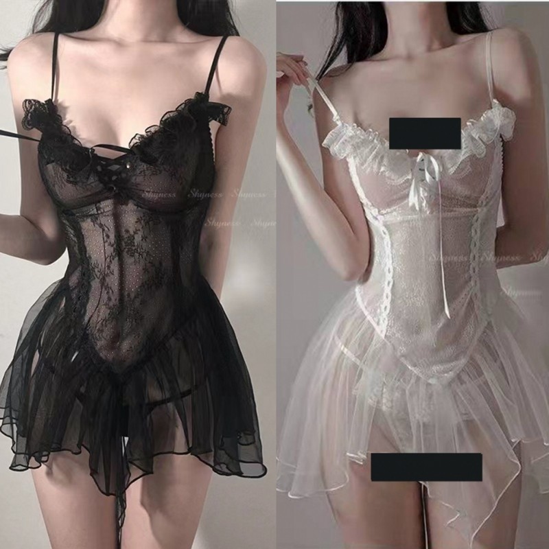 性感炸裂大码薄高弹吊带纯欲低露背内衣透明睡衣女火辣极短睡裙,女士内衣/男士内衣/家居服,连裤袜/打底袜,淘宝优惠券,粉丝福利购,淘宝优惠卷