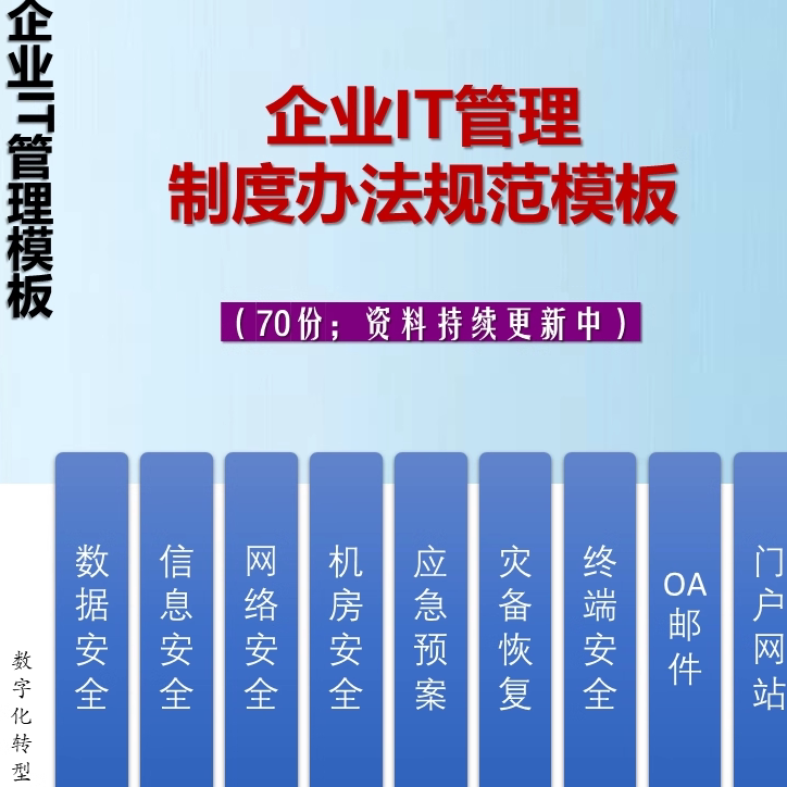 集团企业IT管理数据安全网络安全信息安全应急预案管理办法模板
