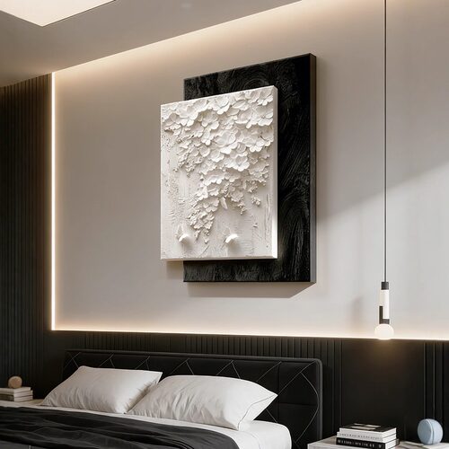 轻奢高级感床头画卧室挂画主卧房间装饰画抽象餐厅客厅背景墙壁画