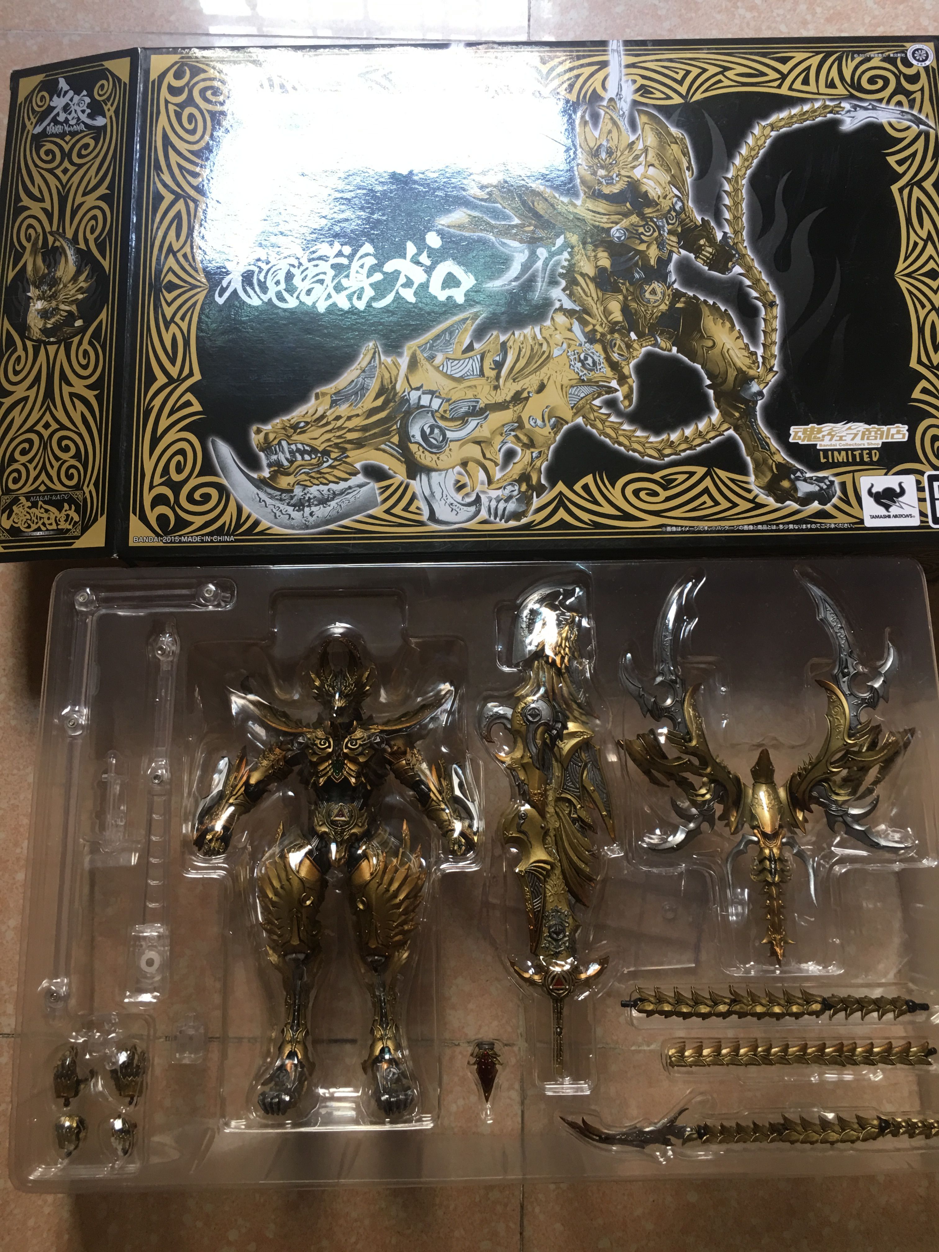 魂限定 魔戒可动 牙狼 光觉兽身  garo  雷牙