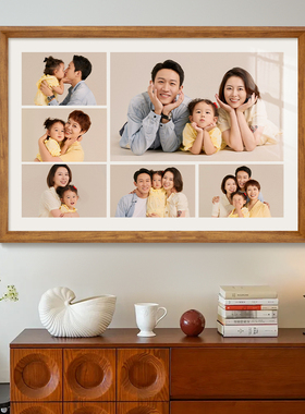 欢悦六宫格相框摆台照片定制照片打印做全家福婚纱照挂墙相片制作