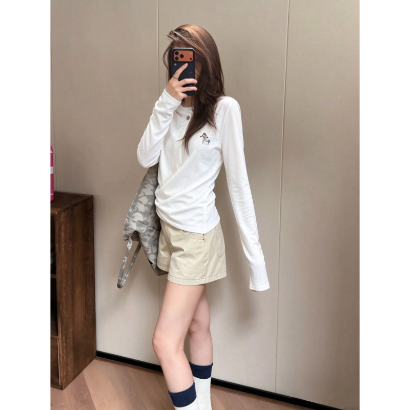 早秋韩系穿搭打底衫内搭长袖上衣