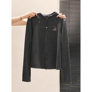 冬日小暖炉！磨毛德绒立领鱼骨卫衣女加厚开衫拉链保暖显瘦上衣