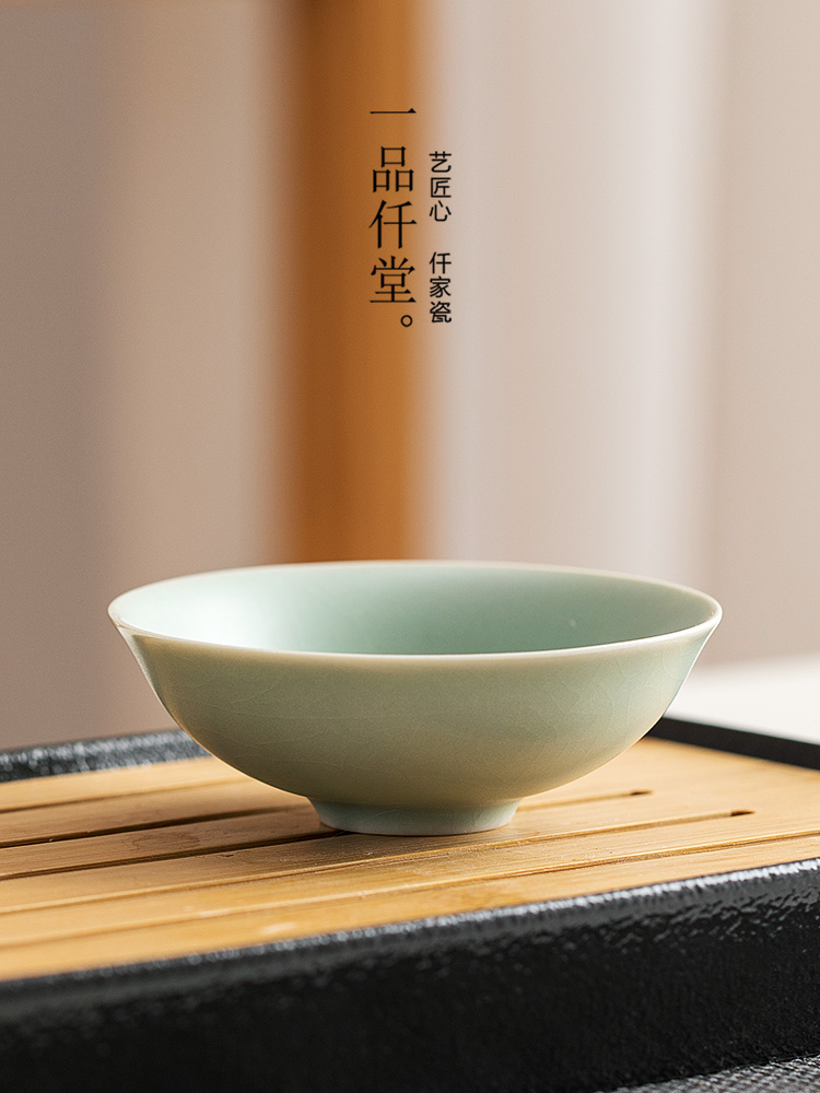 一品仟堂陶瓷品茗杯汝窑茶杯