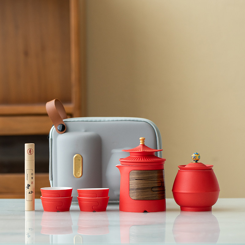 故宫文创旅行茶具露营户外泡茶杯高档茶具礼盒伴手礼企业定制logo,餐饮具,旅行茶具,淘宝优惠券,粉丝福利购,淘宝优惠卷