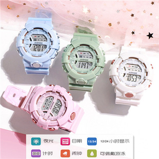 ins超火电子手表男女独角兽韩版 中学生简约气质复古防水运动原宿