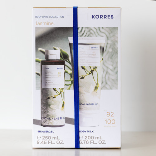 korres茉莉花沐浴露身体乳套装