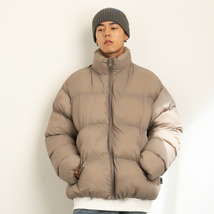 VAVUES 冬季立领加厚新雪丽3M面包服国潮基础休闲羽绒棉衣外套男