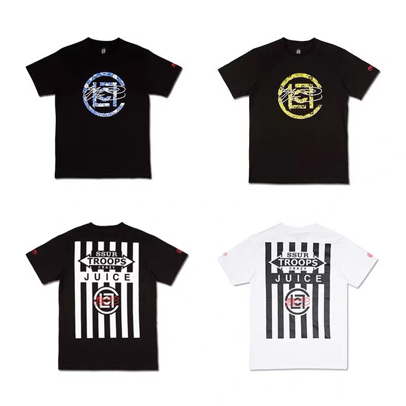 维特 SSUR x CLOT联名款3M青花瓷LOGO口香糖陈冠希情侣美潮短袖T