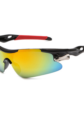 炫酷男女运动款赛车太阳镜眼镜自行车摩托车眼镜防风墨镜骑行眼镜