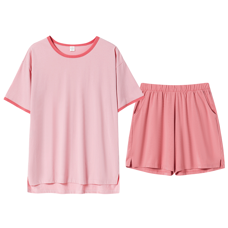 睡衣女士夏天短袖纯棉2025年新款全棉家居服两件套可外穿夏天女款